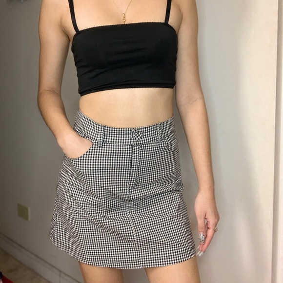 Brandy Melville gingham Juliette skirt - Picture 2 of 7